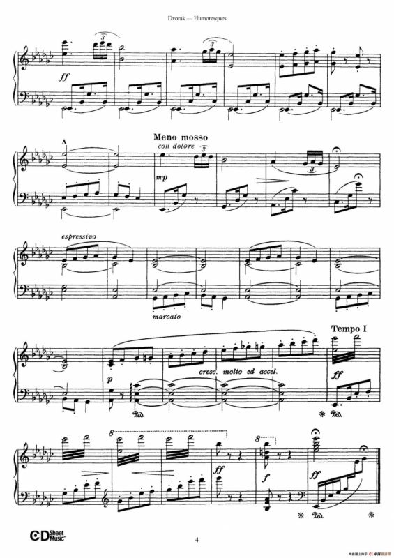 8 Humoresques Op.101（8首幽默曲·1）