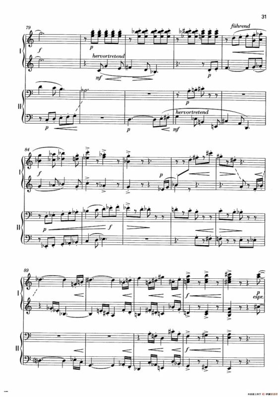 Vier Bagatellen Op.70（4首小品·Ⅳ·四手联弹）