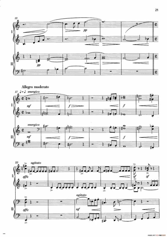 Vier Bagatellen Op.70（4首小品·Ⅲ·四手联弹）