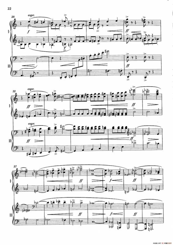 Vier Bagatellen Op.70（4首小品·Ⅲ·四手联弹）