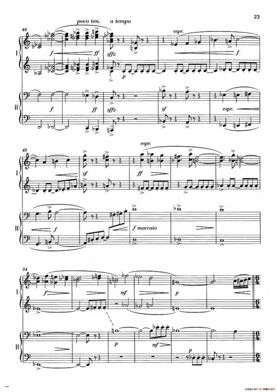 Vier Bagatellen Op.70（4首小品·Ⅲ·四手联弹）