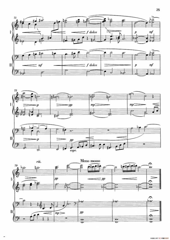 Vier Bagatellen Op.70（4首小品·Ⅲ·四手联弹）