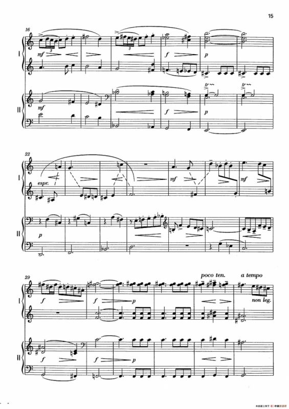 Vier Bagatellen Op.70（4首小品·Ⅱ·四手联弹）