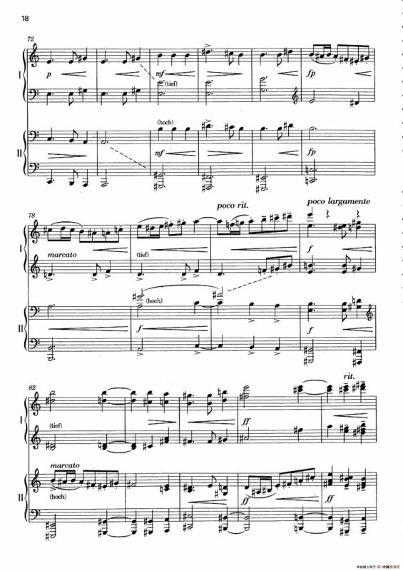 Vier Bagatellen Op.70（4首小品·Ⅱ·四手联弹）