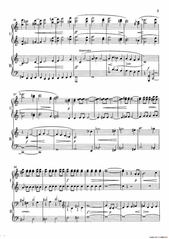 Vier Bagatellen Op.70（4首小品·Ⅰ·四手联弹）