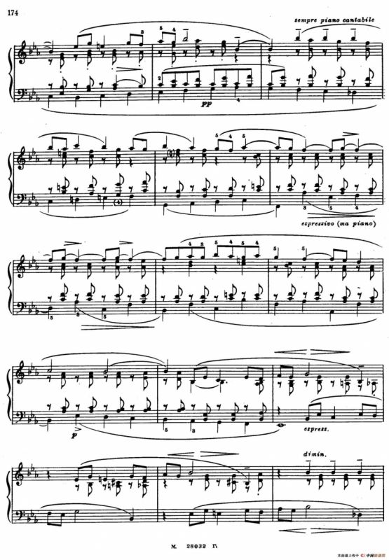 c小调钢琴奏鸣曲“悲剧”（Sonata Tragica Op.39 No.5）