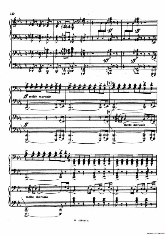 交响舞曲 Symphonic Dance Op.45（双钢琴）