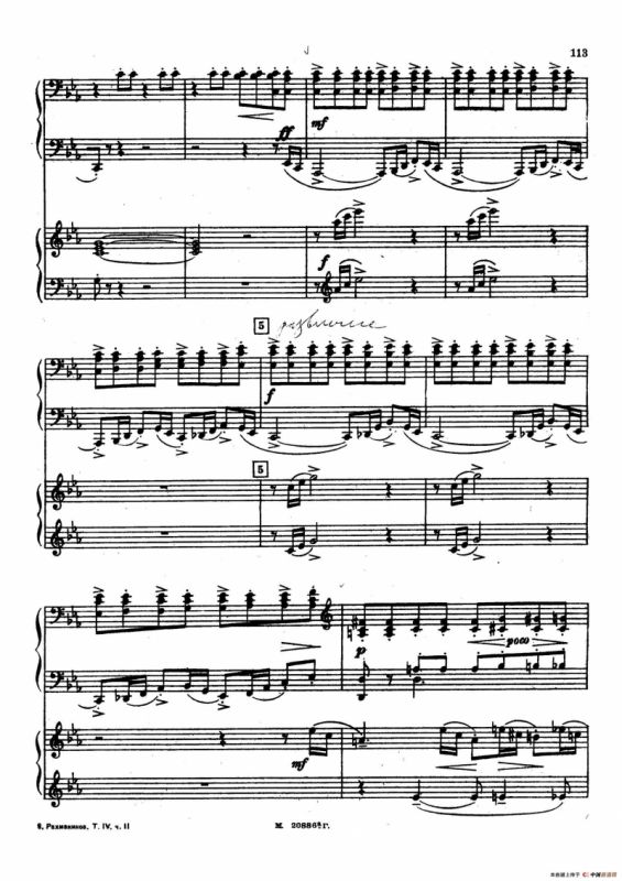 交响舞曲 Symphonic Dance Op.45（双钢琴）