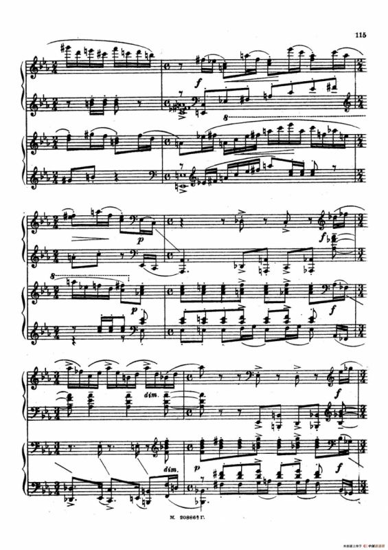 交响舞曲 Symphonic Dance Op.45（双钢琴）