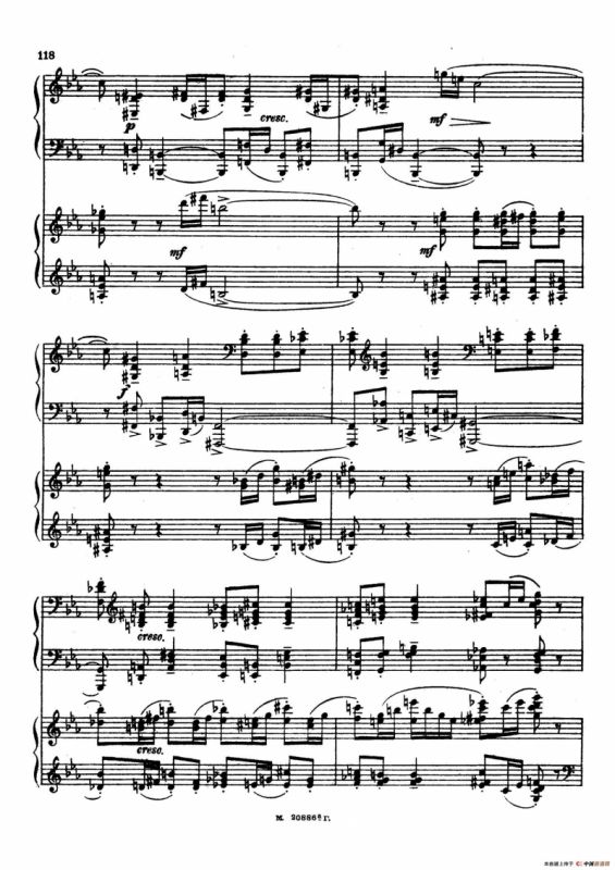 交响舞曲 Symphonic Dance Op.45（双钢琴）