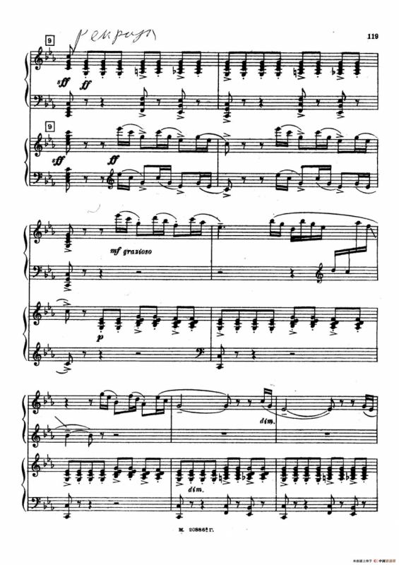 交响舞曲 Symphonic Dance Op.45（双钢琴）