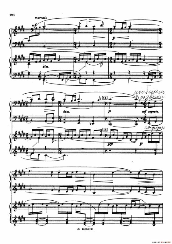 交响舞曲 Symphonic Dance Op.45（双钢琴）