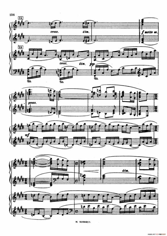 交响舞曲 Symphonic Dance Op.45（双钢琴）