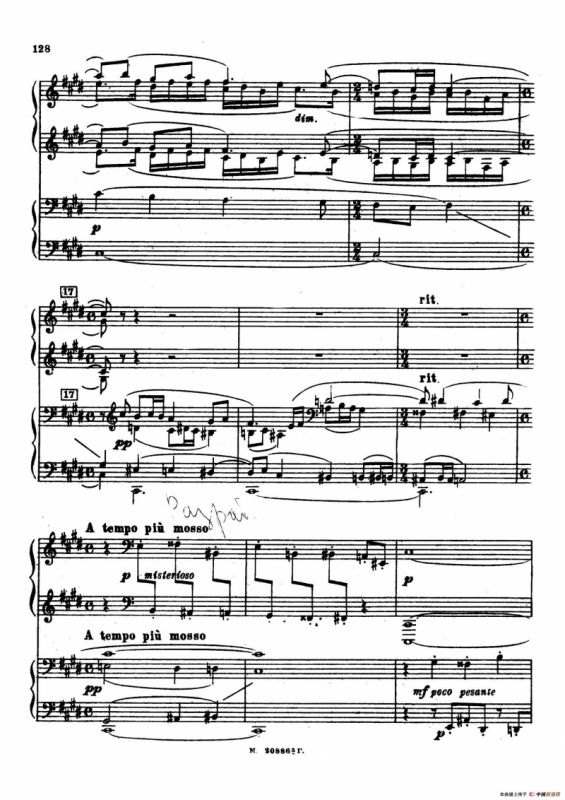 交响舞曲 Symphonic Dance Op.45（双钢琴）