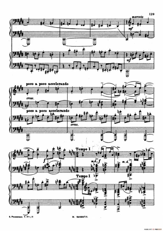 交响舞曲 Symphonic Dance Op.45（双钢琴）