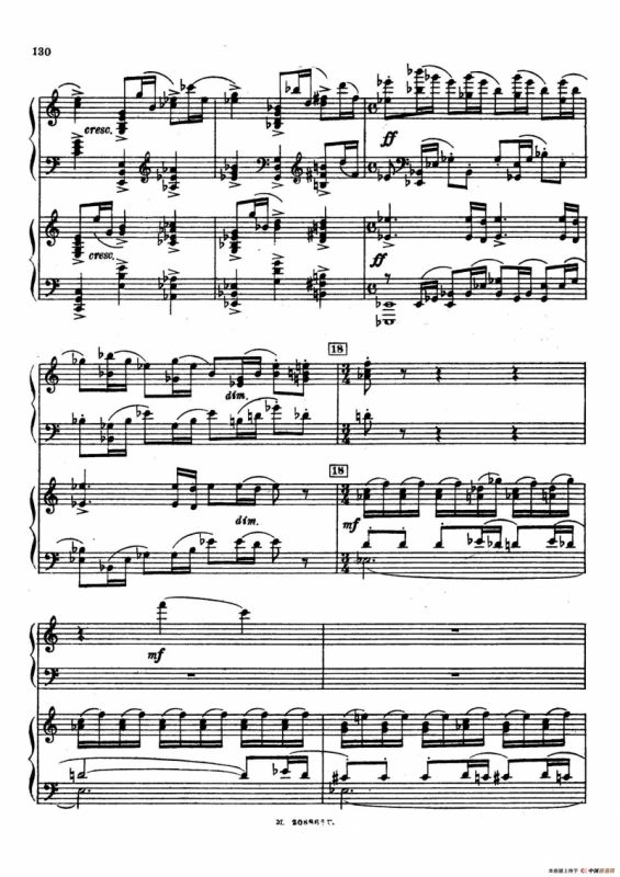 交响舞曲 Symphonic Dance Op.45（双钢琴）