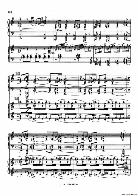 交响舞曲 Symphonic Dance Op.45（双钢琴）