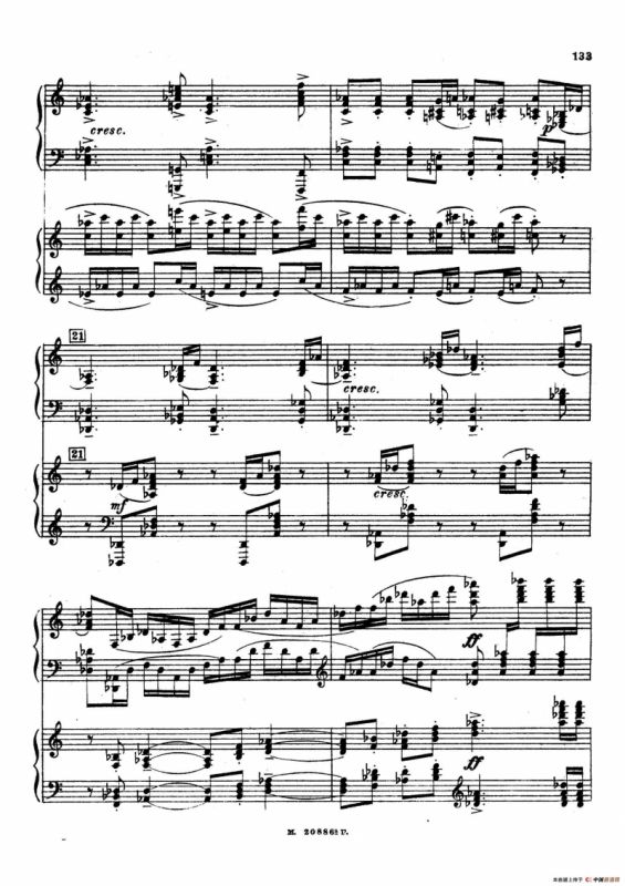 交响舞曲 Symphonic Dance Op.45（双钢琴）