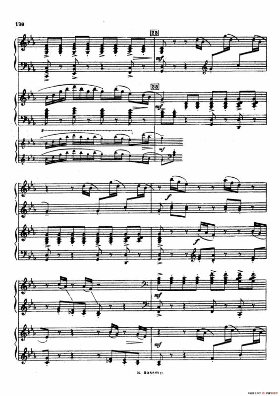 交响舞曲 Symphonic Dance Op.45（双钢琴）