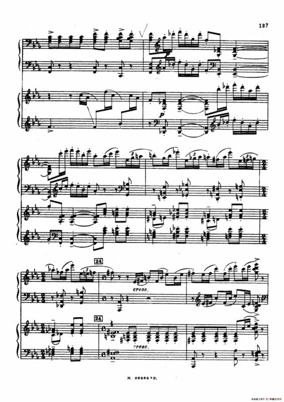 交响舞曲 Symphonic Dance Op.45（双钢琴）