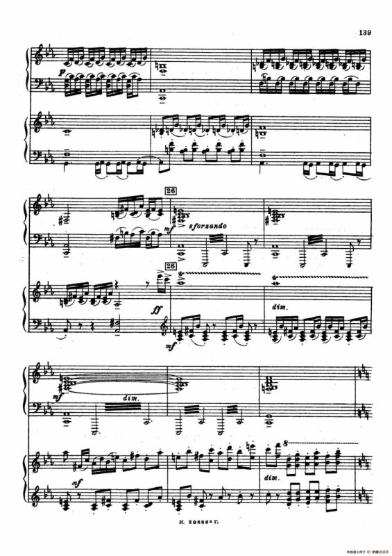 交响舞曲 Symphonic Dance Op.45（双钢琴）