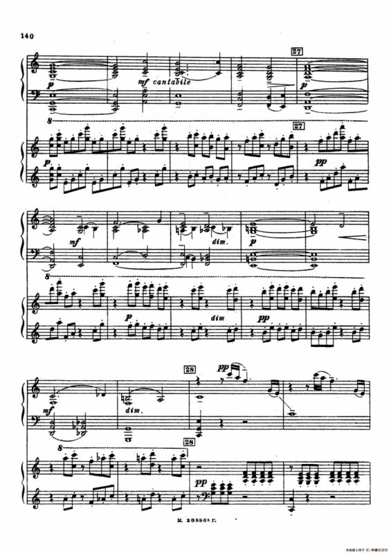 交响舞曲 Symphonic Dance Op.45（双钢琴）