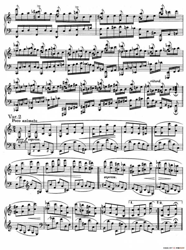 帕格尼尼主题变奏曲（Op.35 Livre2）