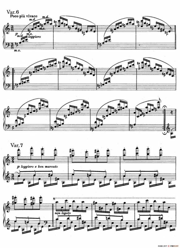 帕格尼尼主题变奏曲（Op.35 Livre2）