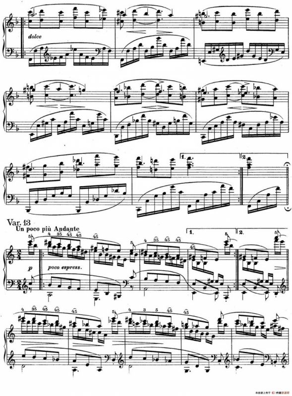 帕格尼尼主题变奏曲（Op.35 Livre2）