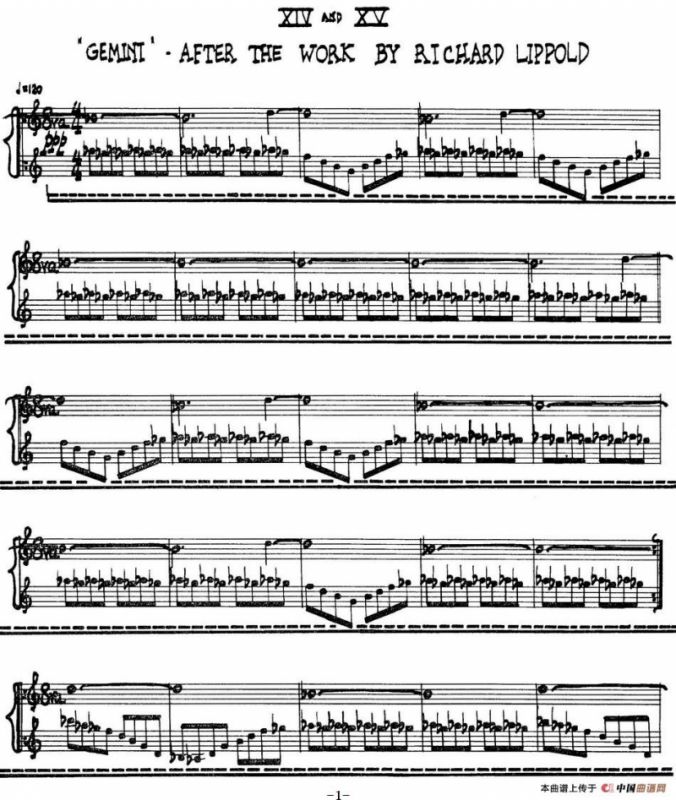 为加料钢琴而作的奏鸣曲与间奏曲（14、15）