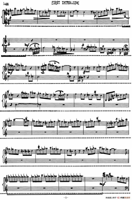 为加料钢琴而作的奏鸣曲与间奏曲（EIRST INTERLUDE）