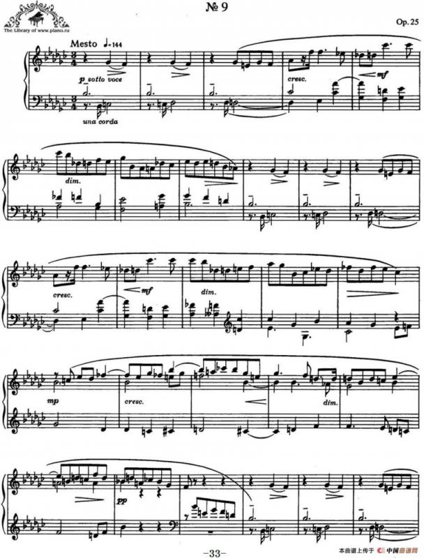 9首玛祖卡舞曲 Op.25（No.9）