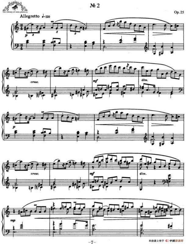 9首玛祖卡舞曲 Op.25（No.2）