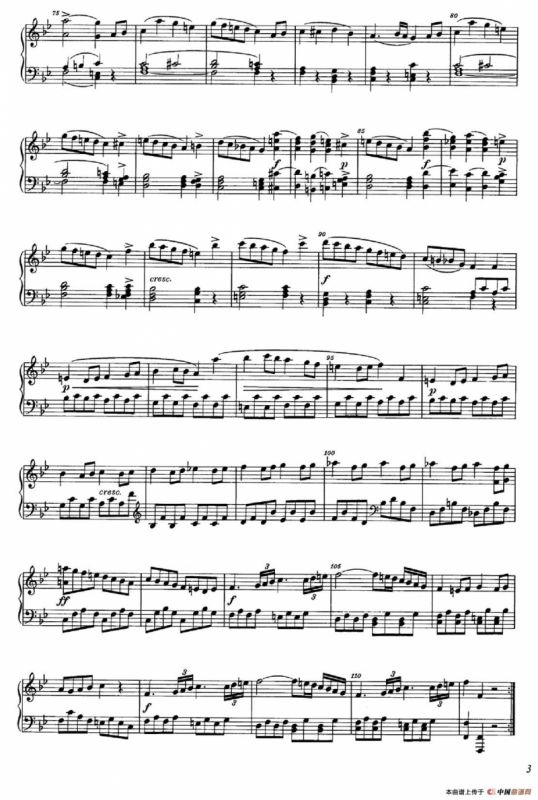 降B大调钢琴奏鸣曲 （Piano Sonata in B-flat Major Op.1）