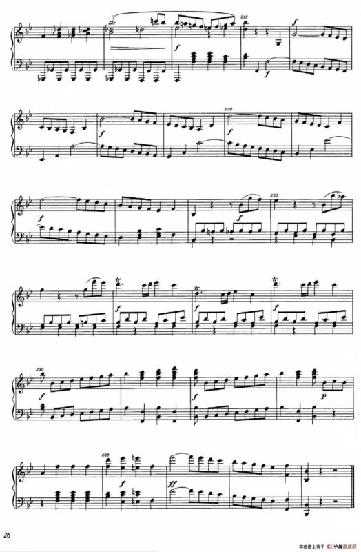 降B大调钢琴奏鸣曲 （Piano Sonata in B-flat Major Op.1）