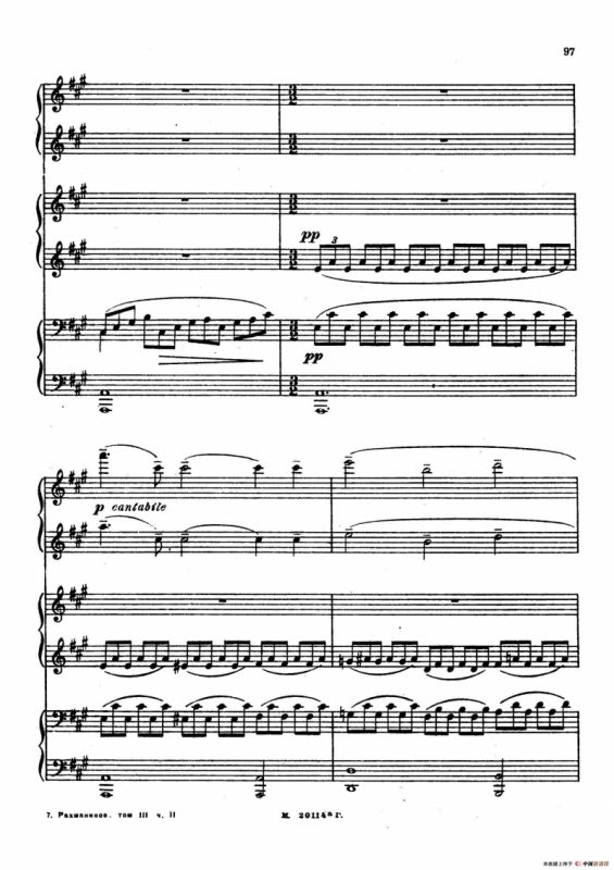 2首六手联弹小品（2 Pieces for 6 Hands）（2）