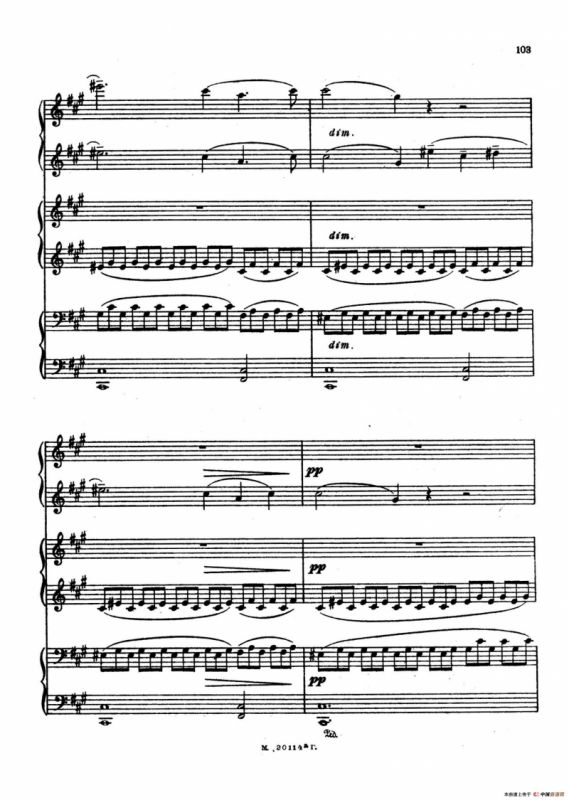 2首六手联弹小品（2 Pieces for 6 Hands）（2）