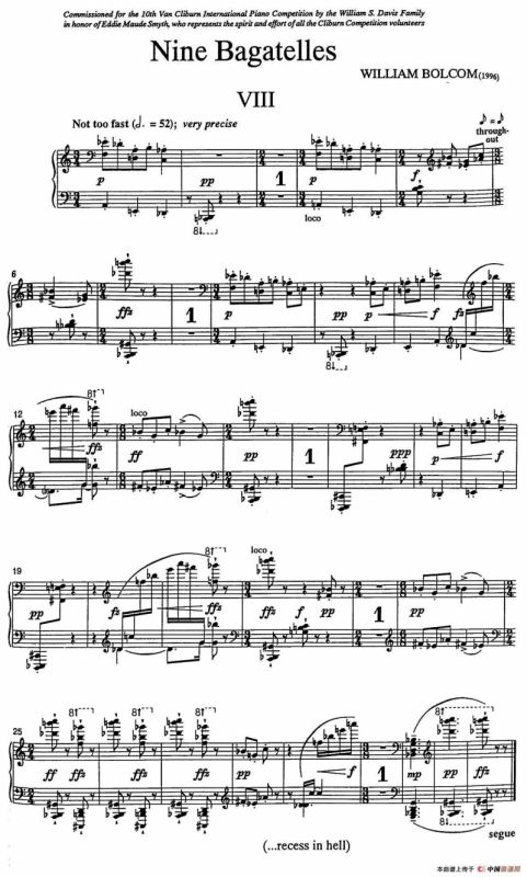 Nine Bagatelles （9首小品）（Ⅷ）