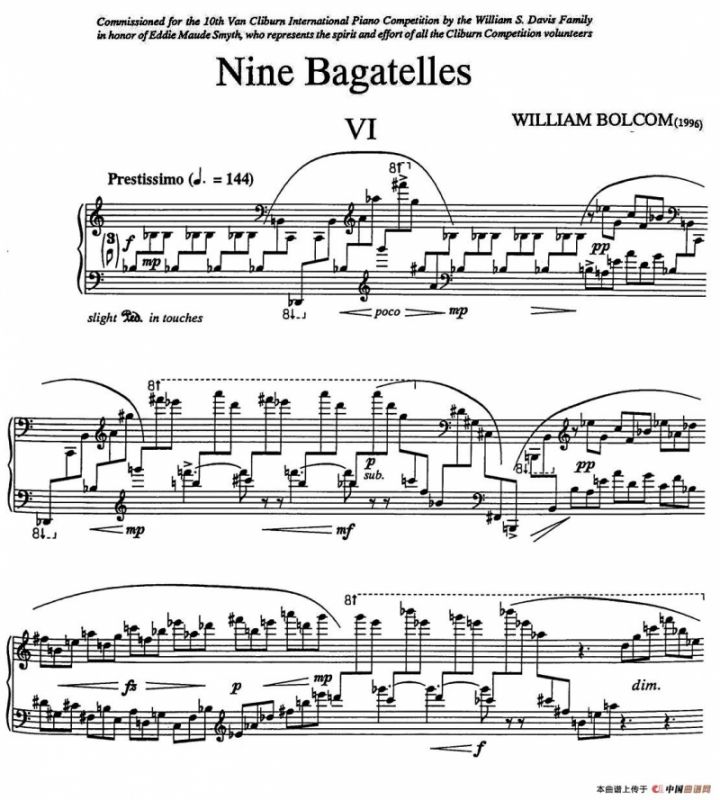 Nine Bagatelles （9首小品）（Ⅵ）