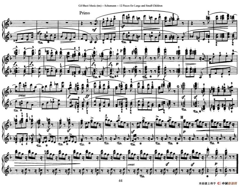 12首为孩子们而作的四手联弹曲 Op.85（四手联弹）（11）