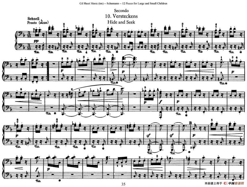 12首为孩子们而作的四手联弹曲 Op.85（四手联弹）（10）