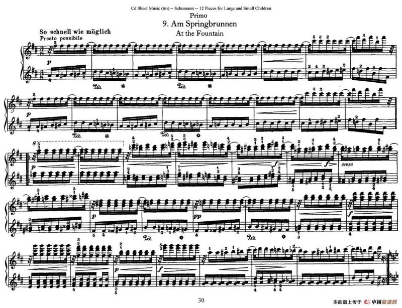 12首为孩子们而作的四手联弹曲 Op.85（四手联弹）（9）