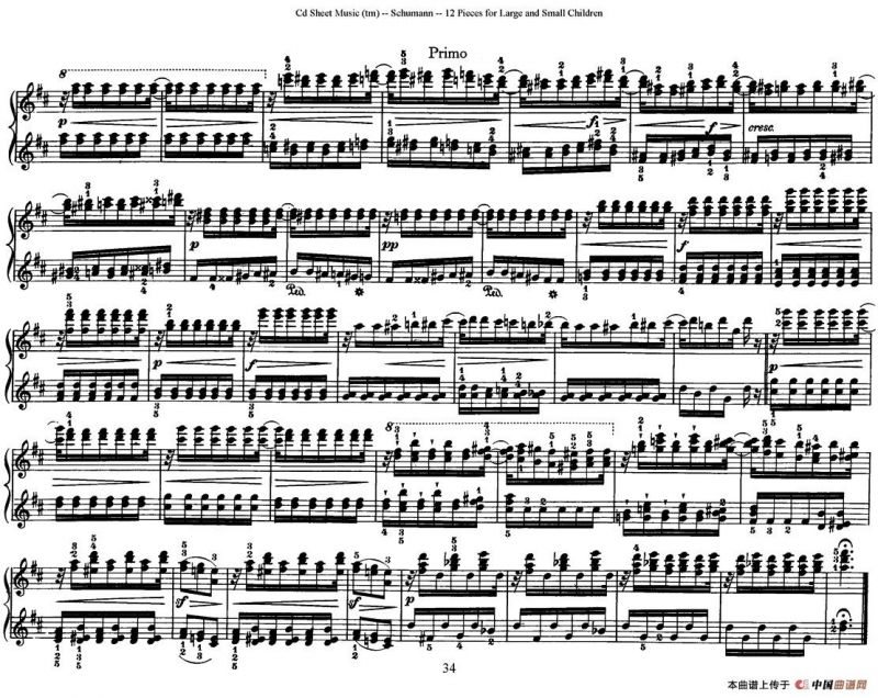 12首为孩子们而作的四手联弹曲 Op.85（四手联弹）（9）