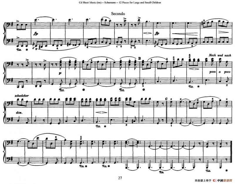 12首为孩子们而作的四手联弹曲 Op.85（四手联弹）（8）