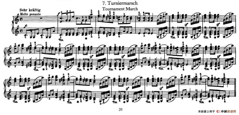 12首为孩子们而作的四手联弹曲 Op.85（四手联弹）（7）