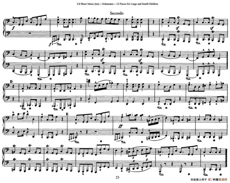 12首为孩子们而作的四手联弹曲 Op.85（四手联弹）（7）