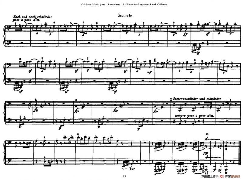 12首为孩子们而作的四手联弹曲 Op.85（四手联弹）（5）