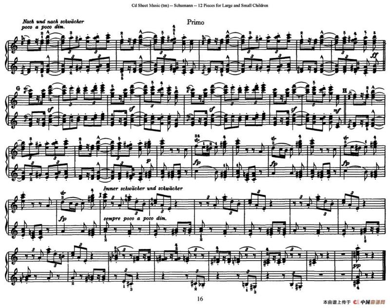12首为孩子们而作的四手联弹曲 Op.85（四手联弹）（5）