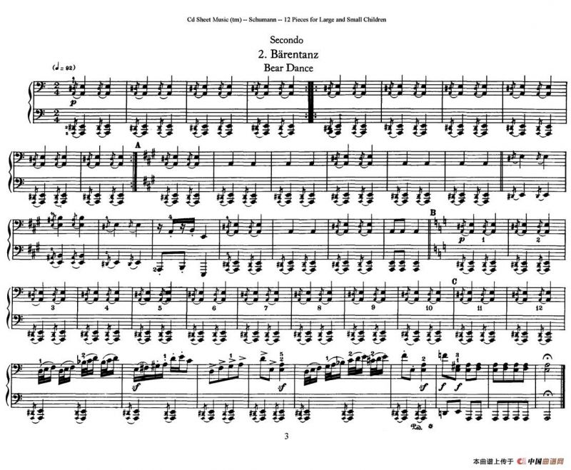 12首为孩子们而作的四手联弹曲 Op.85（四手联弹）（2）