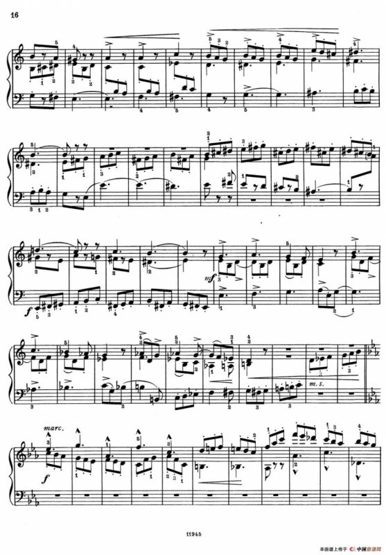 a小调第一组曲 Op.69（5、FUGA）